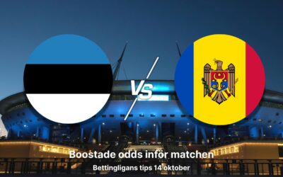 Speltips 14/10: Estland – Moldavien: Boostade odds med stor potential